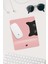 Pembe Kedi Çizimli Bilek Destekli Dikdörtgen Mouse Pad Mouse Altlığı 1
