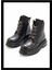 Siyah Hakiki Deri Kadın Bot & Bootie K02531206603 1