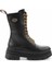 Black Hakiki Deri Kadın Bot & Bootie HD0777066103 2