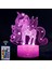 Unicorn Gece Lambası 3D Illusion Lamba Çocuk Odası Için Unicorn Işıkları 16 Renk Uzaktan Kumanda ile Yanıp Sönen Modlar Opreated Kısılabilir --- Unicorn (Yurt Dışından) 3