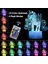 Unicorn Gece Lambası 3D Illusion Lamba Çocuk Odası Için Unicorn Işıkları 16 Renk Uzaktan Kumanda ile Yanıp Sönen Modlar Opreated Kısılabilir --- Unicorn (Yurt Dışından) 4