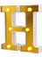 LED Mektup Işıkları Burcu 26 Altın Alfabe Light Up Marquee Harfler Düğün Doğum Günü Partisi Noel Ev Bar Dekorasyonu Için Burcu (Altın H) (Yurt Dışından) 2