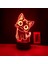 LED Gece Lambası Anime Kedi 3D Illusion Lamba Uzaktan Kumanda ile Çocuk Ev Dekorasyon Işıkları --- Siyah Koltuk (Yurt Dışından) 1