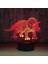 7 Renk Değişen Gece Lambası 3D Atmosfer Ampul Işık 3D Görsel Yanılsama LED Lamba Çocuklar Için Oyuncak Noel Doğum Günü Hediyeleri (Triceratops) (Yurt Dışından) 4
