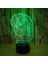 3D LED Kirpi Optik Illüzyon Sensörü Gece Lambası Akıllı Dokunmatik USB Kablosu ile 7 Renk Değişimi Atmosfer Lambası Noel Şükran Günü Dekoru Için (Yurt Dışından) 4