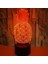 Ananas 3D Gece Lambası Dokunmatik Uzaktan Kumanda ile Renkli 3D Illusion Lamba --- Siyah Koltuk (Yurt Dışından) 1