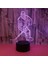 3D Gece Işıkları Buz Hokeyi Atlet 3D Illusion Başucu Lambası Uzaktan Kumanda ile Değişen 16 Renk Erkekler Kadınlar Için En Iyi Doğum Günü Hediyeleri (Stil U) (Yurt Dışından) 2