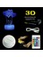 Kalp 3D LED Illusion Lamba Aşk Gece Lambası Masa Lambası Uzaktan ve Dokunmatik Kontrol 16 Renk (Yurt Dışından) 4