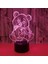 Dev Panda Ayı 3D Illusion Lambalar 7 Renk Değişen Dokunmatik Masa Masa LED Gece Lambası Çocuklar Için Harika Hediyeler (Yurt Dışından) 3