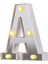 LED Kayan Mektup Işıkları 26 Alfabe Işık Yukarı Harfler Gece Lambası Düğün Doğum Günü Partisi Noel Lambası Ev Bar Dekorasyonu Için Mükemmel Burcu (Gümüş A) (Yurt Dışından) 1