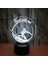 3D Sörf Gece Lambası 16 Renk Değiştirme Uzaktan Kumanda Dokunmatik Anahtarı Dekor Optik Illusion Lamba LED Masa Masa Lambası Çocuk Noel Doğum Günü Hediyesi (Stil P) (Yurt Dışından) 4