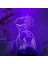 3D LED Illusion Lamba Anime Voleybol Çocuk Gece Lambası 16 Renk Uzaktan Kumanda Çocuk Odası Dekoratif Lamba --- Siyah Koltuk (Yurt Dışından) 1