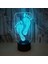 Optik Illusion 3D Ayak Izi Gece Lambası 16 Renk Değiştirme Uzaktan Kumanda Dokunmatik Anahtarı Dekor LED Masa Masa Lambası Noel Noel Doğum Günü Hediyesi (Stil F) (Yurt Dışından) 4