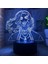 3D LED Gece Işıkları Anime Karakterler 3D Illusion Lamba Çocuk Odası Dekoratif Işıklar --- Desen E (Siyah Koltuk) (Yurt Dışından) 1