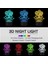 3D Teddy Bear Lamba Mood Lambası 16 Renk Kreş Gece Işıkları Illusion Akrilik LED Masa Başucu Lambası Çocuk Yatak Odası Masa Dekoru Doğum Günü Yılbaşı Hediyeleri (Yurt Dışından) 2
