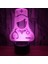 Hemşire 3D Illusion Gece Lambası 16 Renk Değişimi Dokunmatik Uzaktan Kumanda Ev Dekor LED Noel Doğum Günü Hediyesi (Stil X) (Yurt Dışından) 4