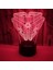 3D Soyut Gece Lambası LED Işık Optik Illusion Lamba 7 Renk Değişen Doğum Günü Yılbaşı Hediyeleri Ev Dekorasyonu Için (Stil 19) (Yurt Dışından) 1