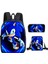 Sonıc Sonic Ilköğretim Okul Çantası Üç Parçalı Okul Çantası Omuz Çantası Kalem Çantası (Yurt Dışından) 1
