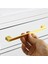Mobilya Banyo Mutfak Dolabı Çekmece Dolap Kapak Kulpu Kulbu Altın Gold 224 mm Metal Kulp 4