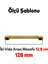 Mobilya Banyo Mutfak Dolabı Çekmece Dolap Kapak Kulpu Kulbu Altın Gold 128 mm Metal Kulp 3