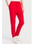 Kadın Beli Bağcıklı Cepli Eşofman Pantolon Kırmızı 3