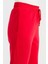 Kadın Beli Bağcıklı Cepli Eşofman Pantolon Kırmızı 4