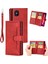 Iphone 12/12 Pro Telefon Kılıfı Anti -Çizgi Anti Şok Geçirmez Çoklu Kart Yuvaları Bölünmüş Deri Telefon Kapağı Telefon Çantası Kılıfı -Red (Yurt Dışından) 1
