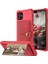 Iphone 12 Pro/12 Için Cüzdan Kickstand Yerleşik Manyetik Tabaka Kapağı ile Deri Kaplı Tpu - Kırmızı (Yurt Dışından) 1