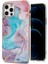 Iphone 12 Pro Max Telefon Kılıfı Için Elektrokaplatma Imd Slim Shockproof Tpu Yumuşak Kauçuk Kapak Milky Yol Mermer Mavi (Yurt Dışından) 1