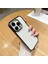 Iphone 12/12 Pro Glitter Kamera Çerçevesi Şeffaf Tpu+Pc Kapak Telefon Kılıfı - Siyah (Yurt Dışından) 1