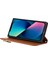 Iphone 12 Pro Max Rhombus Fermuar Cep Telefon Kılıfı Pu Deri Cüzdan Stand Kapağı Omuz Kayışı Kahverengi (Yurt Dışından) 3