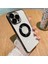 Iphone 12 Pro Max Telefon Kılıfı Için Manyetik Kılıf Sabit Pc Elektrografa Telefon Kapağı Büyüteç Logosu Görüntüle Tasarım-Black (Yurt Dışından) 1