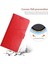 Iphone 12/12 Pro Phone Case Için Çizilmeye Dayanıklı Şık Y Şeklinde Hat Baskı Pu Deri Telefon Kılıfı Cüzdan Kabuk Stand Kapağı -Red (Yurt Dışından) 3