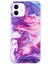 Iphone 12/12 Pro Telefon Kılıfı Için Imd Mermer Desen Yumuşak Tpu Koruyucu Kılıf Cep Telefonu Anti-Çizgiye Geri Kapak Kırmızısı (Yurt Dışından) 1