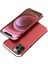 Iphone 12 Pro Max Telefon Kılıfı Için Sabit Pc Arka Metal Çerçeve Anti-Drop Hibrit Kapak-Kırmızı/gümüş (Yurt Dışından) 1