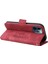 Iphone 12/12 Pro Telefon Kılıfı Için Baskılı Dikiş Hattı Pu Deri+Tpu Kılıf Cüzdan Stand Telefon Kapağı Strap-Red ile (Yurt Dışından) 4