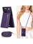 Iphone 12/12 Pro Telefon Kılıfı Şok Geçirmez Kickstand Tasarım Pu Deri Kaplamalı Tpu Hibrid Kılıflı Telefon Kabuğu Landard -Purple (Yurt Dışından) 4