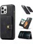 Iphone 12 Pro Max Için Söndürülebilir Manyetik Cüzdan Deri Skin Tpu Kılıfı - Siyah (Yurt Dışından) 1