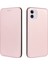 Karbon Fiber Otomatik Emici Stant Deri Mobil Çantası iPhone 12 Pro/12 - Gül Altın (Yurt Dışından) 3