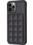 Iphone 12/12 Pro Card Tutucu Kickstand Telefon Kasası Pu Derılı Kaplamalı Tpu Kapak Black (Yurt Dışından) 1