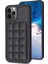 Iphone 12/12 Pro Card Tutucu Kickstand Telefon Kasası Pu Derılı Kaplamalı Tpu Kapak Black (Yurt Dışından) 2