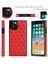 Iphone 12 Pro Max - Red Için Zincir Kordon Dikişli Eşkenar Dörtgen Şok Geçirmez Koruyucu Telefon Kasası - Kırmızı (Yurt Dışından) 4