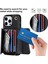 Iphone 12 Pro Maks Kart Yuvaları Için Telefon Kılıfı Pu Deri +Tpu Kickstand Kapak Kısa +Uzun Kayışlar Black (Yurt Dışından) 4