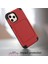 Iphone 12 Pro Max Için Kart Tutucu ve Gizli Ayna ile Şok Geçirmez Pc+Tpu Koruyucu Kapak - Kırmızı (Yurt Dışından) 4