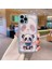 Iphone 12 Pro Max Telefon Kılıfı Koruyucu Telefon Kılıfı Temperli Cam+Tpu Gölge Panda Desen Kapağı Lens Film-Mavisi (Yurt Dışından) 4