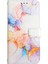 Iphone 12/12 Pro Mezar Desen Şok Desen Pu Deri Deri Stand Kılıf Milky Yol Mermer Beyaz LS004 (Yurt Dışından) 1