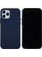 Iphone 12 Pro Max Için 6.7 Inç Sıvı Silikon Yumuşak Cep Telefonu Kapak Akıllı Telefon Kılıfı - Lacivert (Yurt Dışından) 1