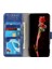 Iphone 12/12 Pro Telefon Kılıfı Çılgın At Dokusu Vintage Deri Cüzdan Kılıfı Stand Fonksiyon-Mavisi ile Manyetik Şok Geçirmez Koruyucu Kapak (Yurt Dışından) 3