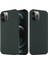 Manyetik Emilim Sıvı Silikon Cep Telefonu Kapağı iPhone 12 Pro Max Manyetik-Dark Yeşil (Yurt Dışından) 1