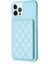 Iphone 12 Pro Maks Kart Yuvaları Için Kickstand Telefon Anti-Çizelge Kılıfı Deri Kaplamalı Tpu Kapak Mavisi (Yurt Dışından) 1